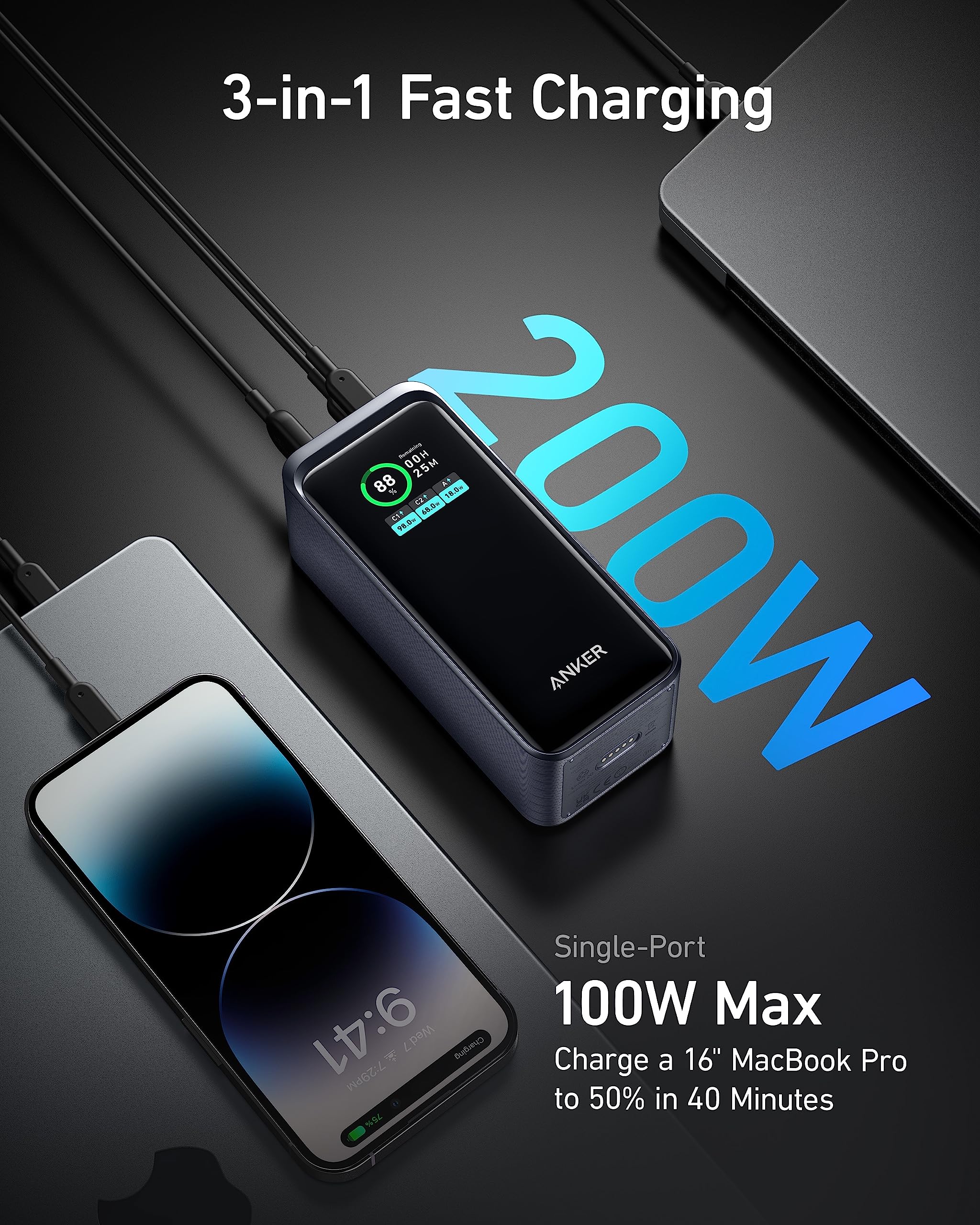 Anker Prime 20000mAh Powerbank (200W) - Image 6