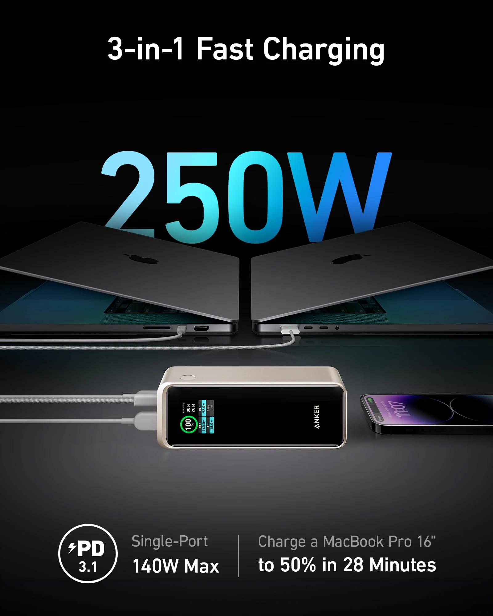Anker Prime 27650mAh Powerbank (250W) - Image 8