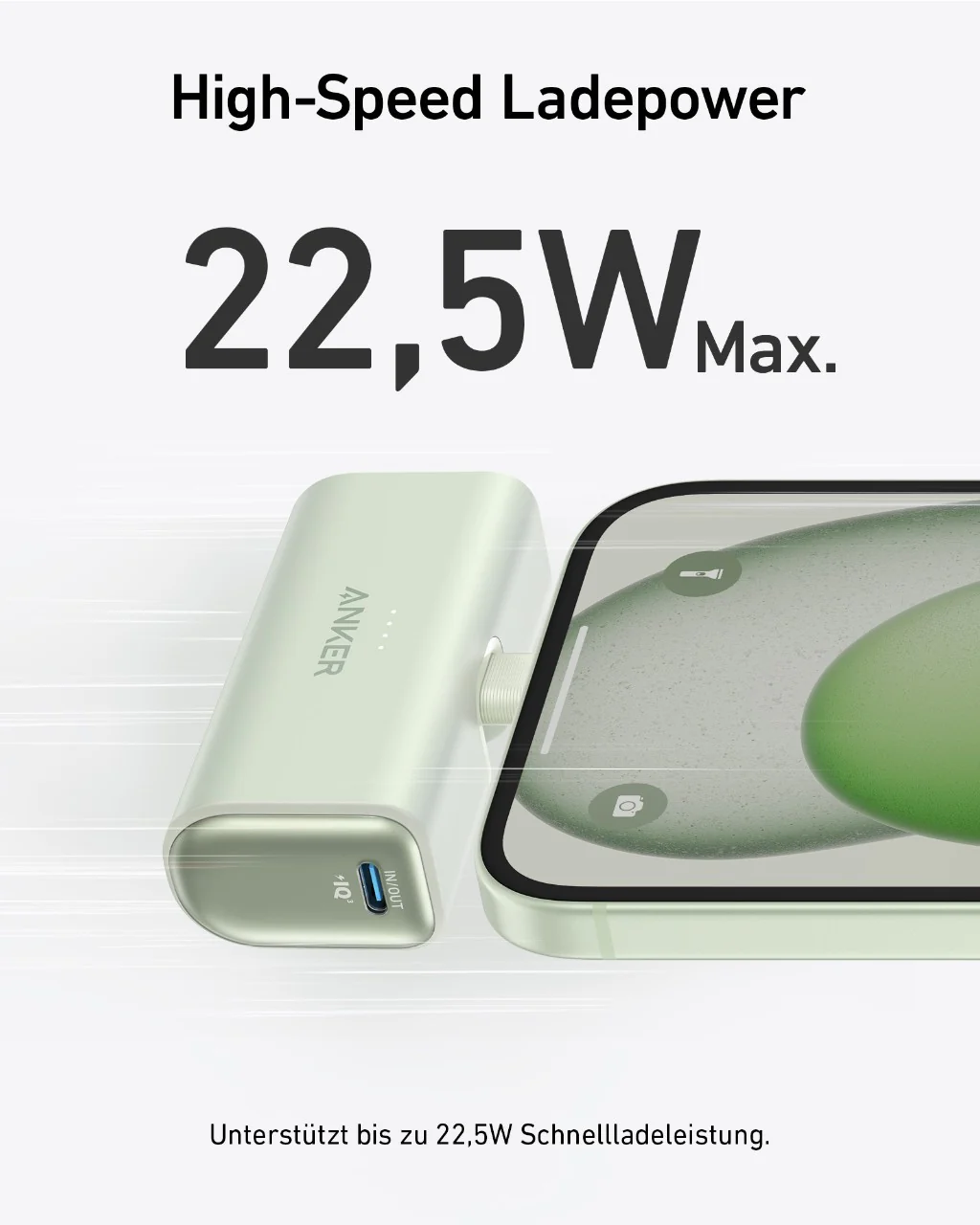 Anker Nano Powerbank (22,5W, Integrierter USB-C Konnektor) - Image 24