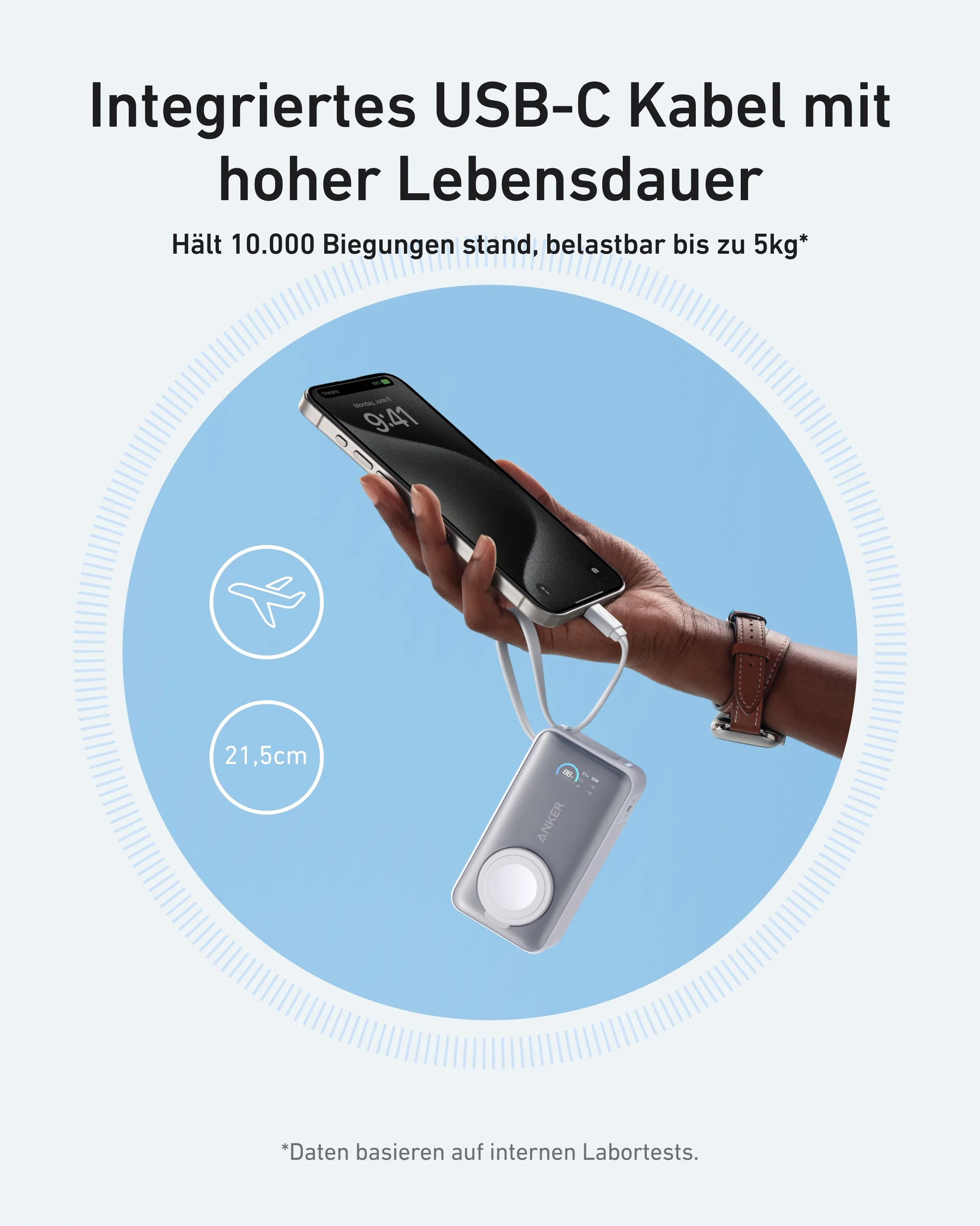 Anker MagGo Powerbank (10000mAh, 35W, für Apple Watch) - Image 12