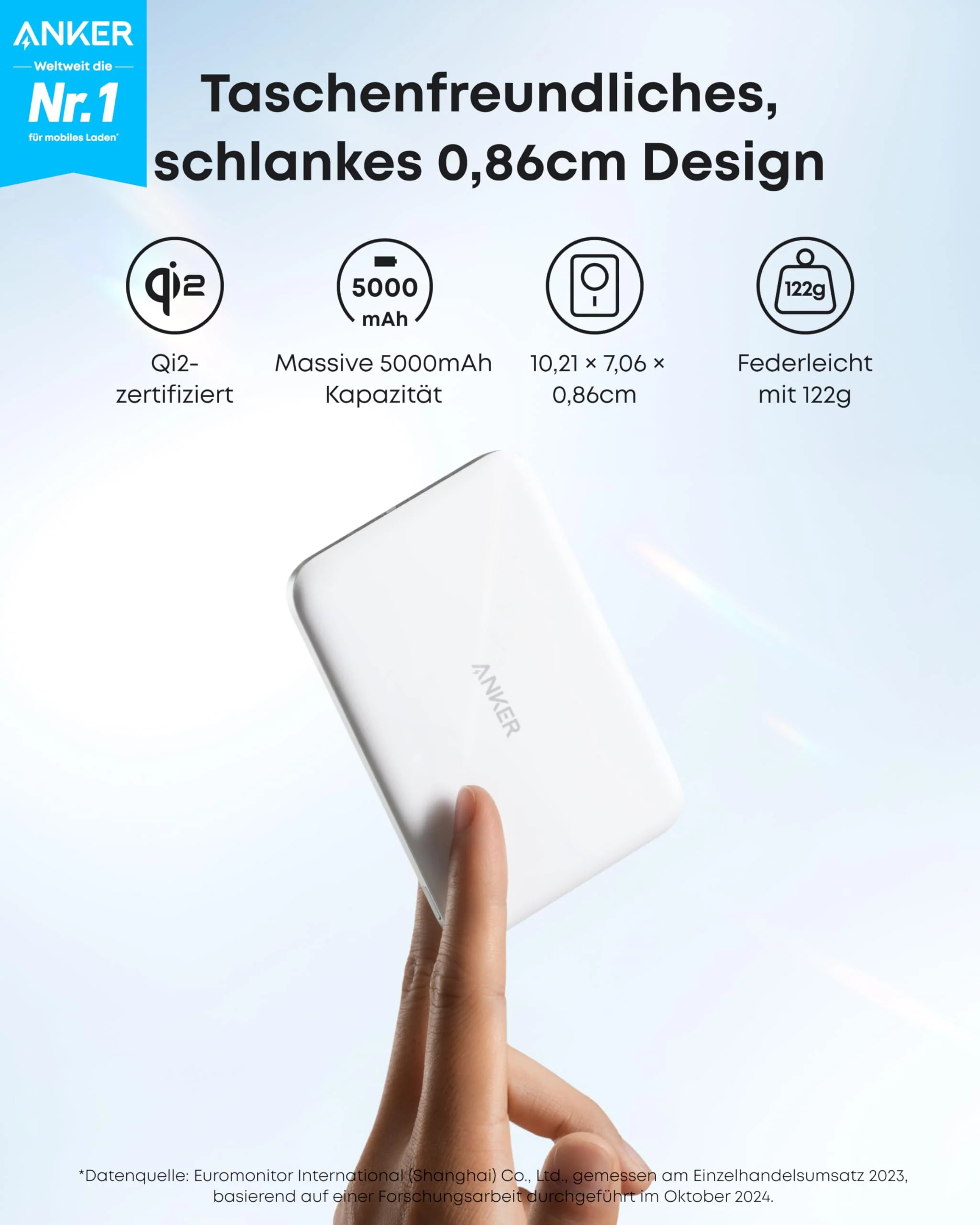 Anker Nano Powerbank (5K, Magnetisch, Slim) - Image 3