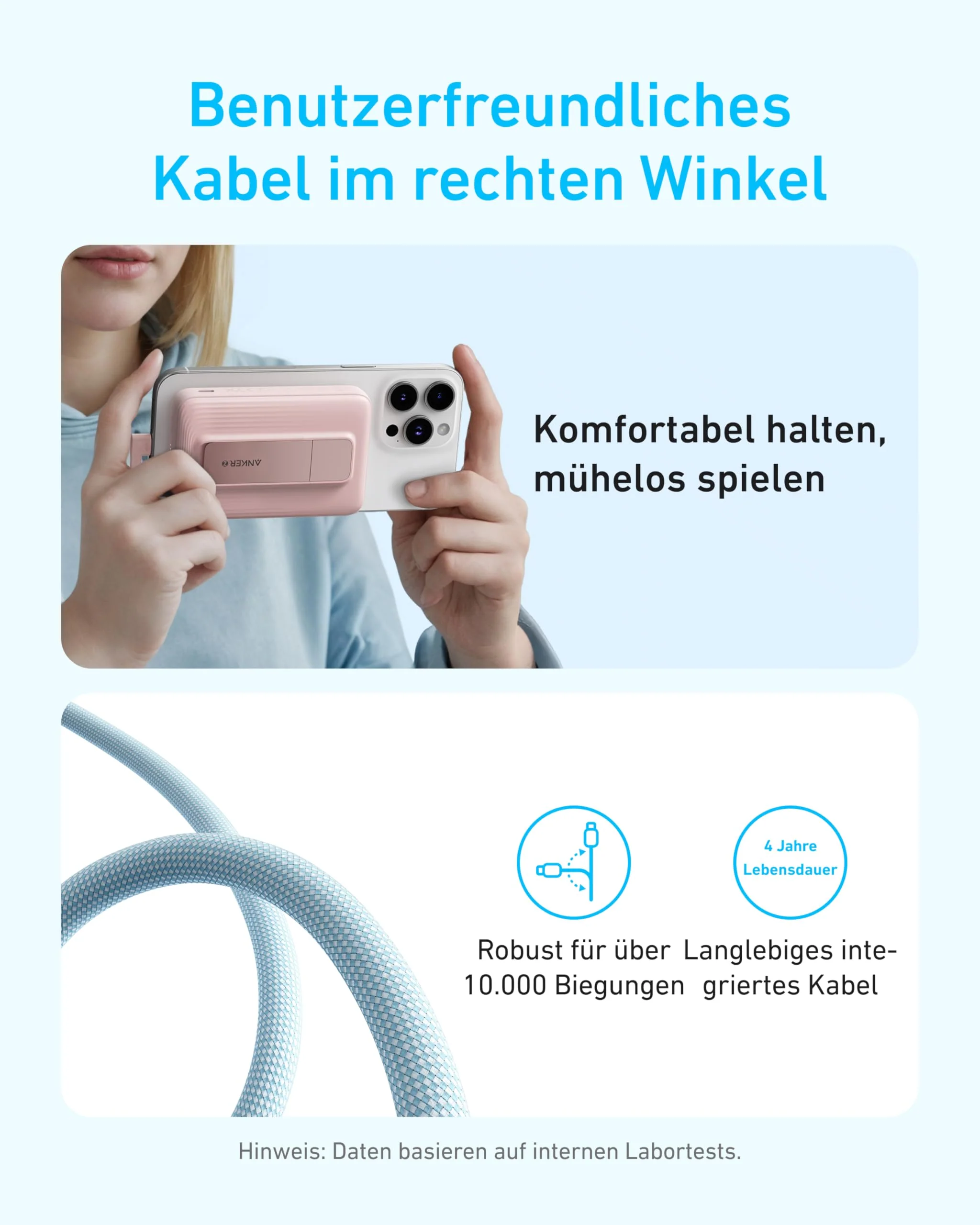 Anker Zolo Powerbank (10K, Magnetisch, Integriertes USB-C Kabel) - Image 5