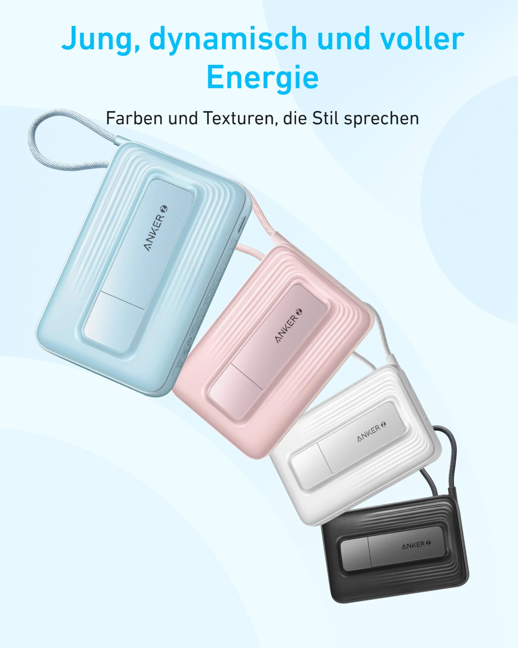 Anker Zolo Powerbank (10K, Magnetisch, Integriertes USB-C Kabel) - Image 6