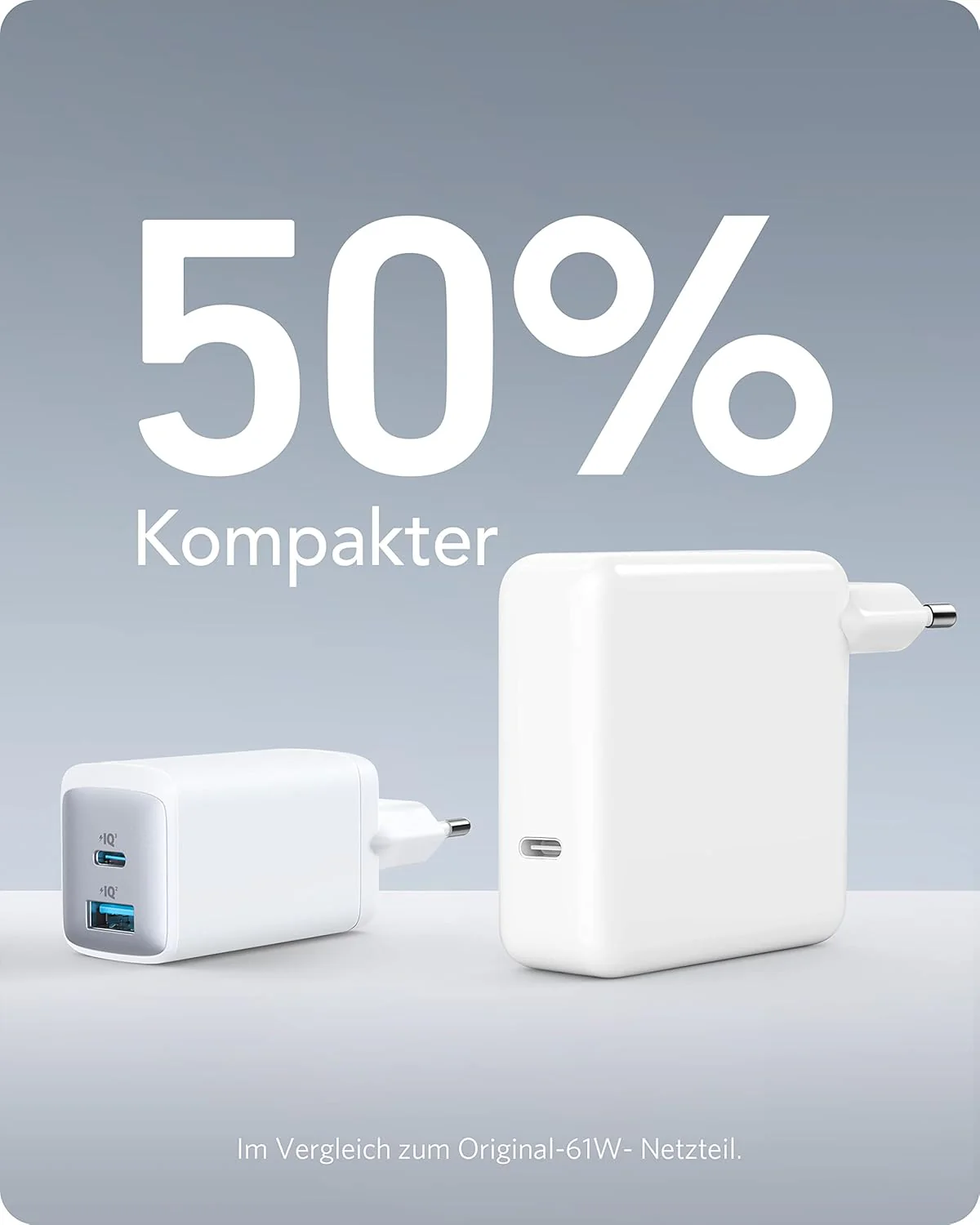 Anker USB C Ladegerät, Kompaktes 65W 2-Port Netzteil (Frei) - Image 3