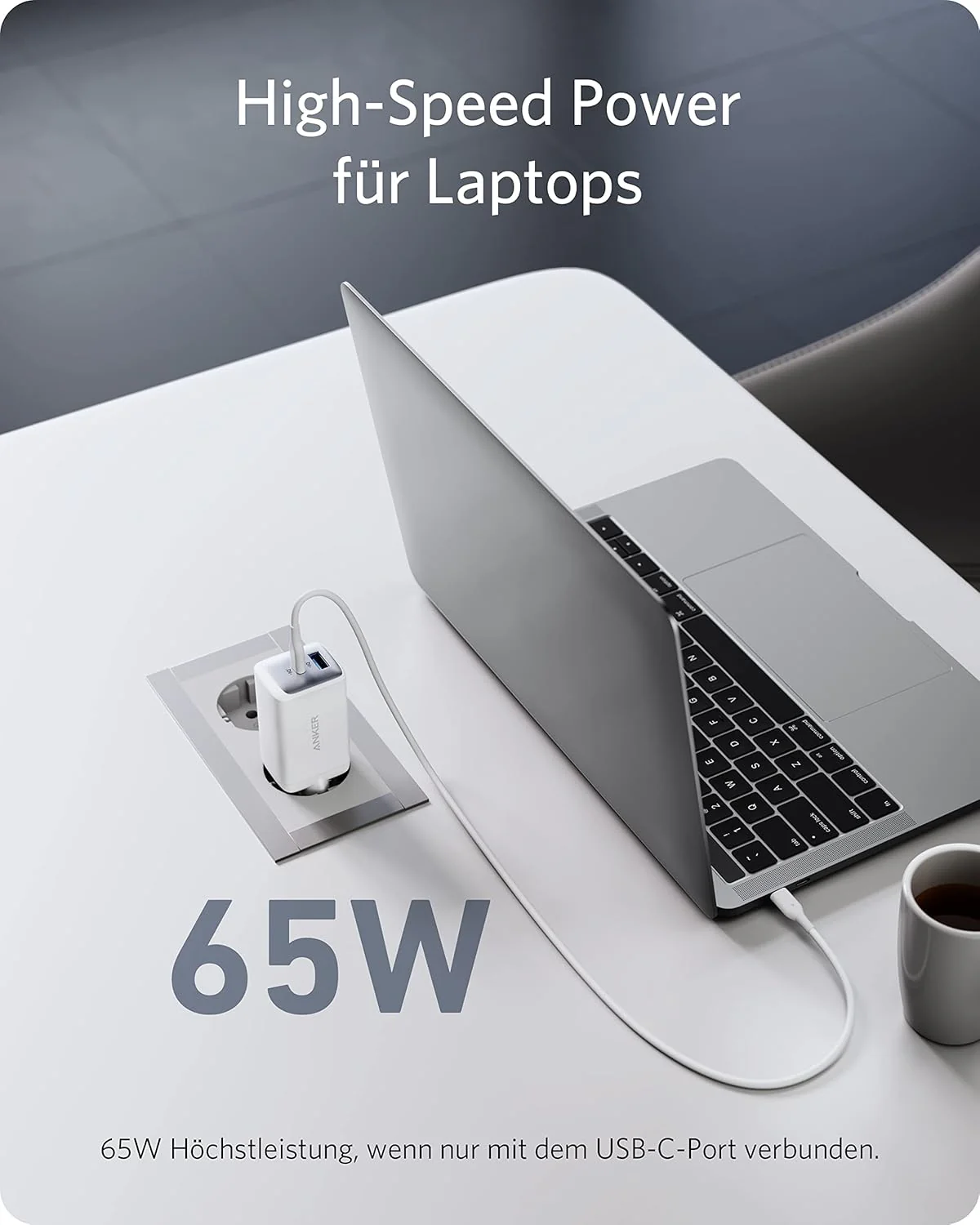 Anker USB C Ladegerät, Kompaktes 65W 2-Port Netzteil (Frei) - Image 4