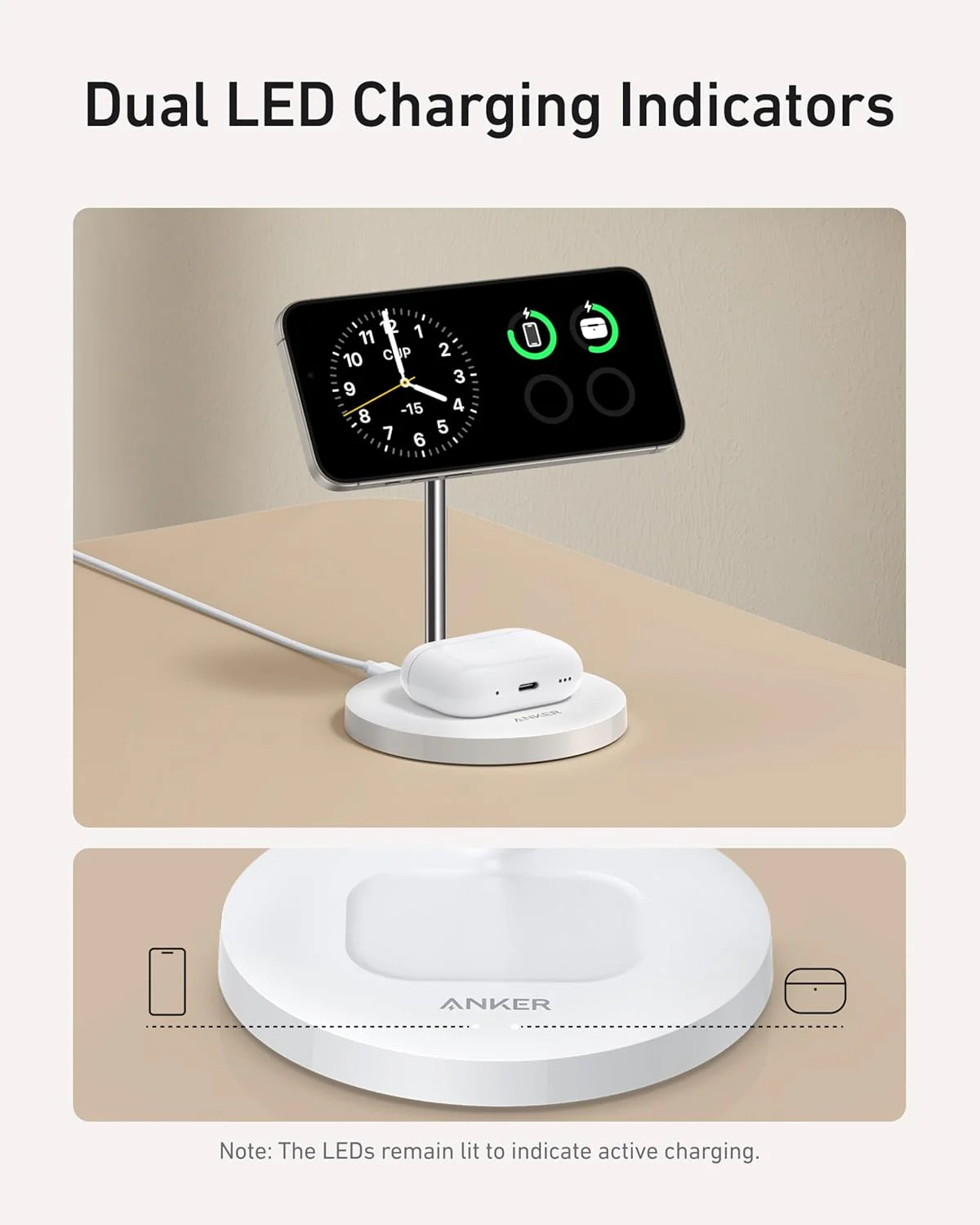 Anker MagGo Wireless Ladegerät (2-in-1 Ständer) - Image 4