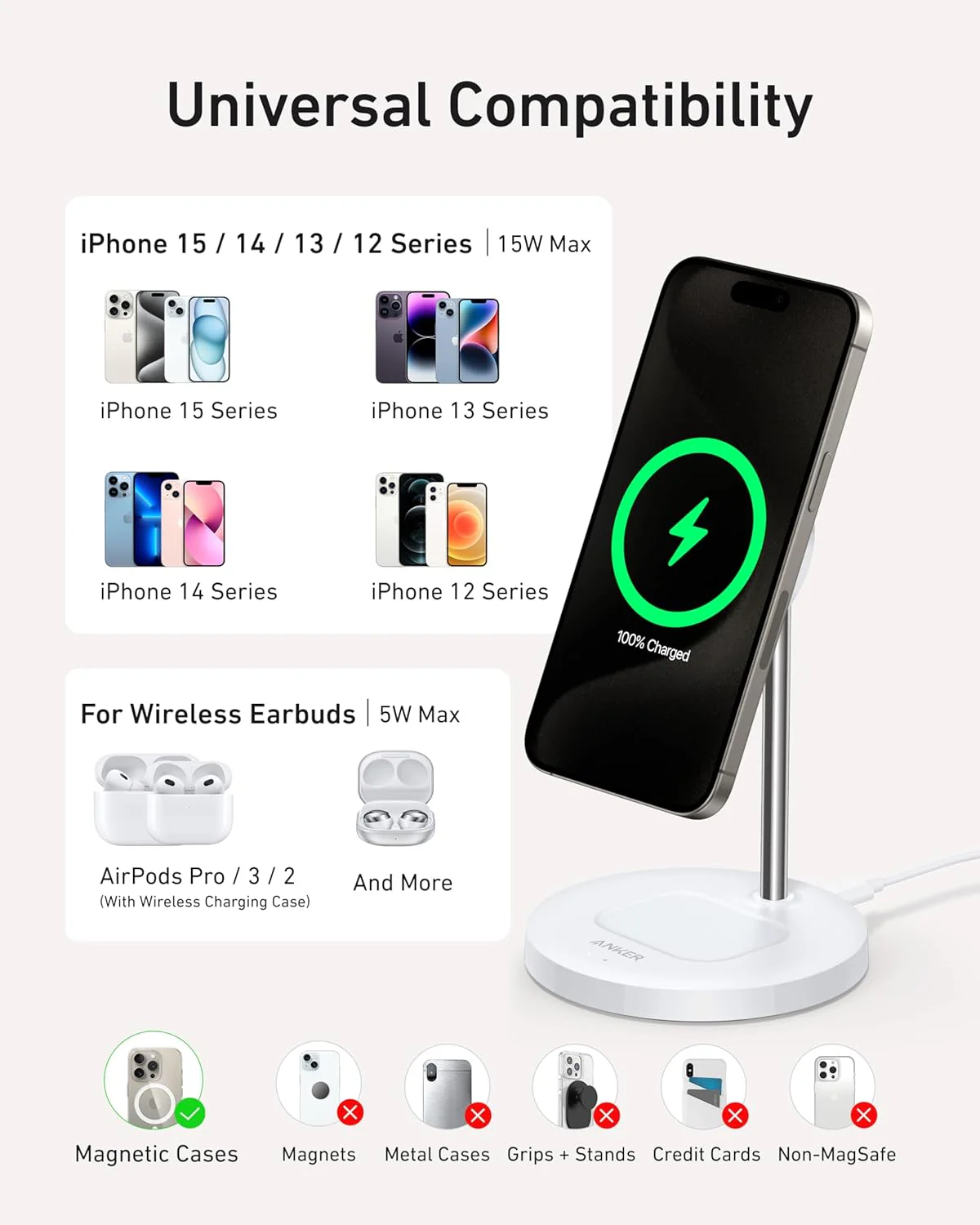Anker MagGo Wireless Ladegerät (2-in-1 Ständer) - Image 6