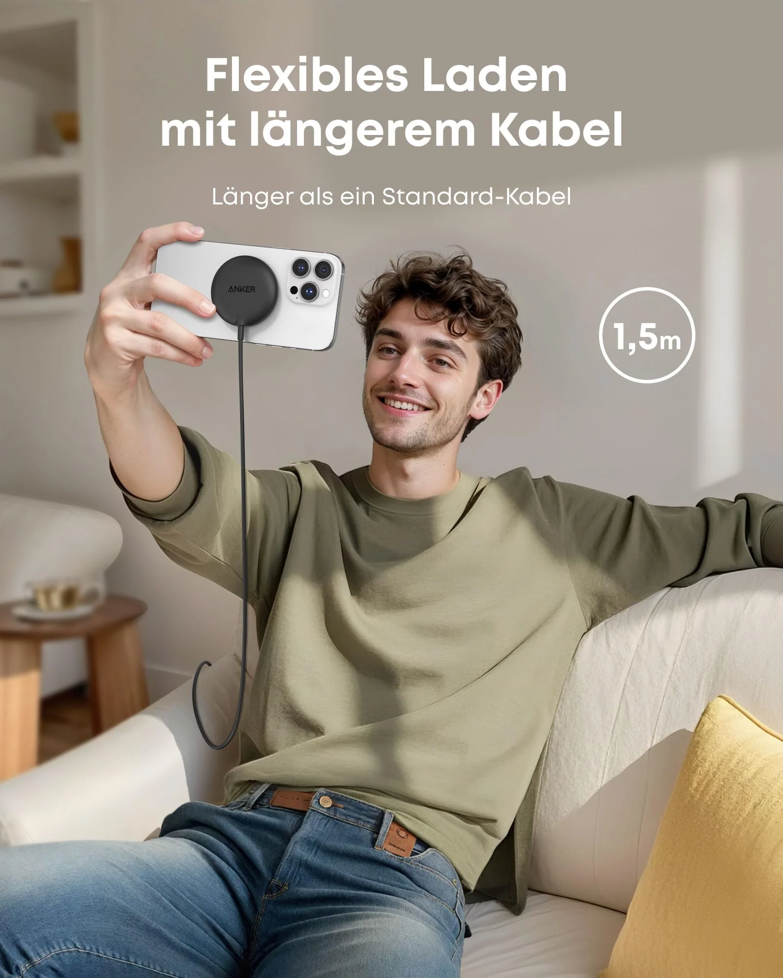 Anker Zolo Kabelloses Ladegerät (magnetisch, Pad) - Image 7