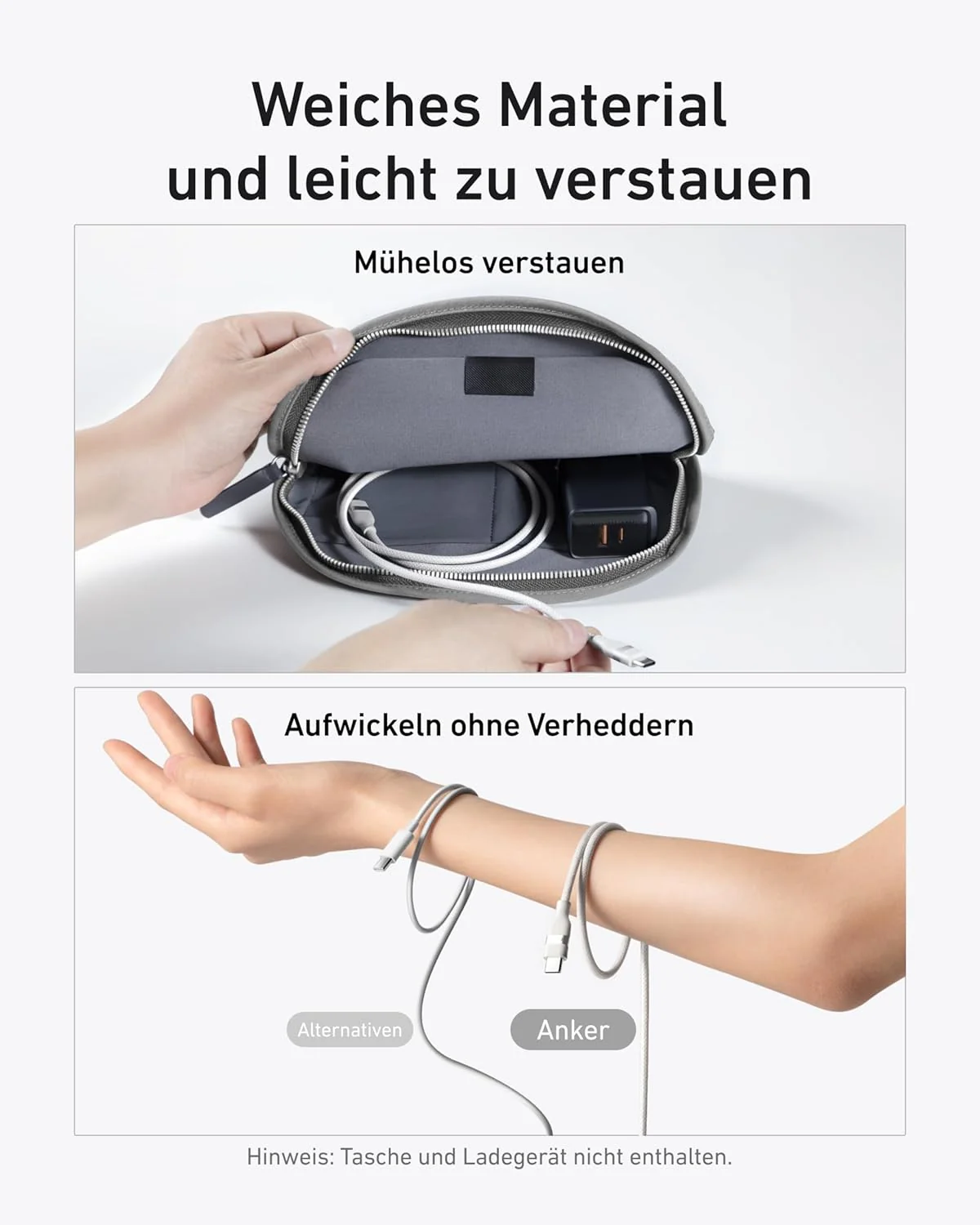 Anker USB-C auf USB-C Kabel (90cm/180cm, 240W, Upcycled-Geflochten) - Image 12