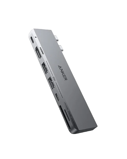 Anker <b>547</b> USB-C Hub (7-in-2, für MacBook, in Grau)