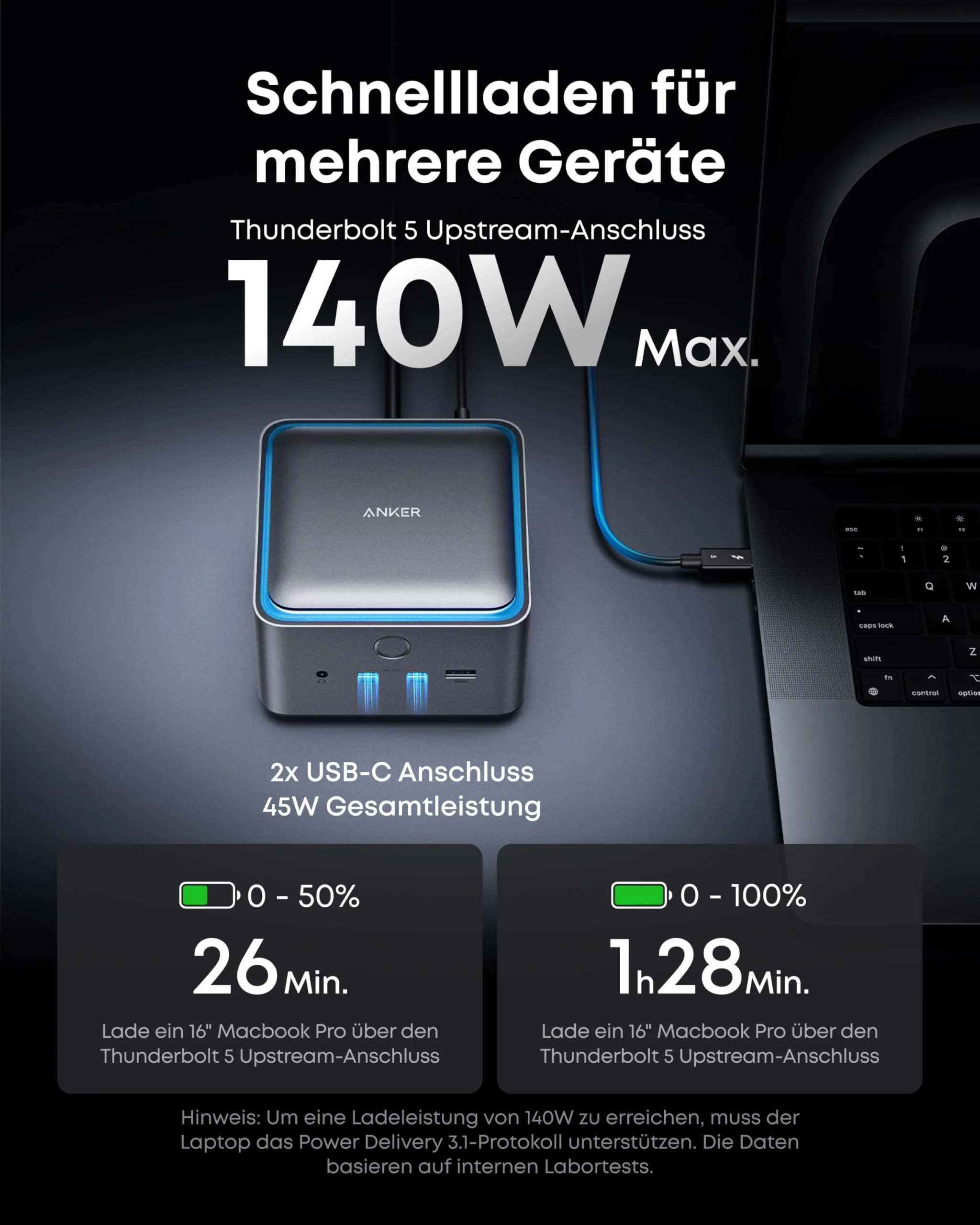 Anker Prime Docking Station (14-in-1, 8K, Thunderbolt 5) - Image 6