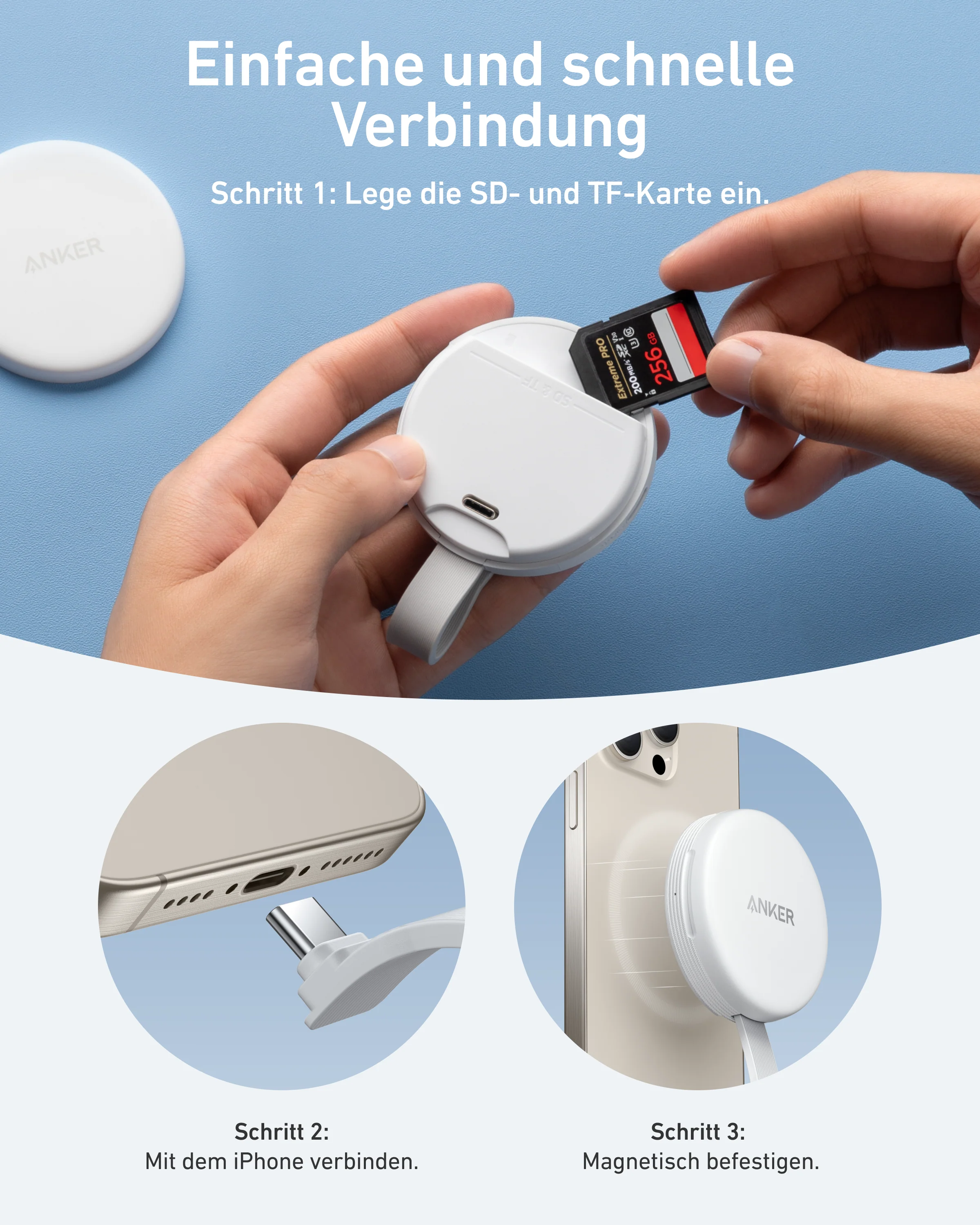 Anker MagGo USB-C Netzteil (3-in-1, 10 Gbit/s, Für iPhone) - Image 17
