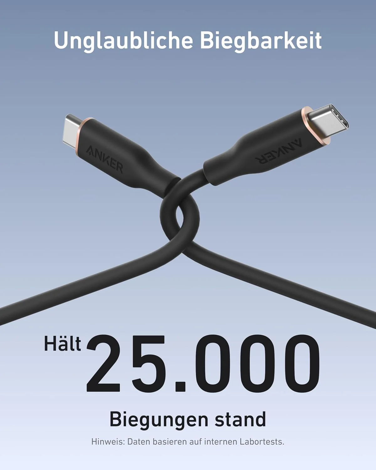 Anker USB-C auf USB-C Kabel (90cm, 240W, Silikon) - Image 5