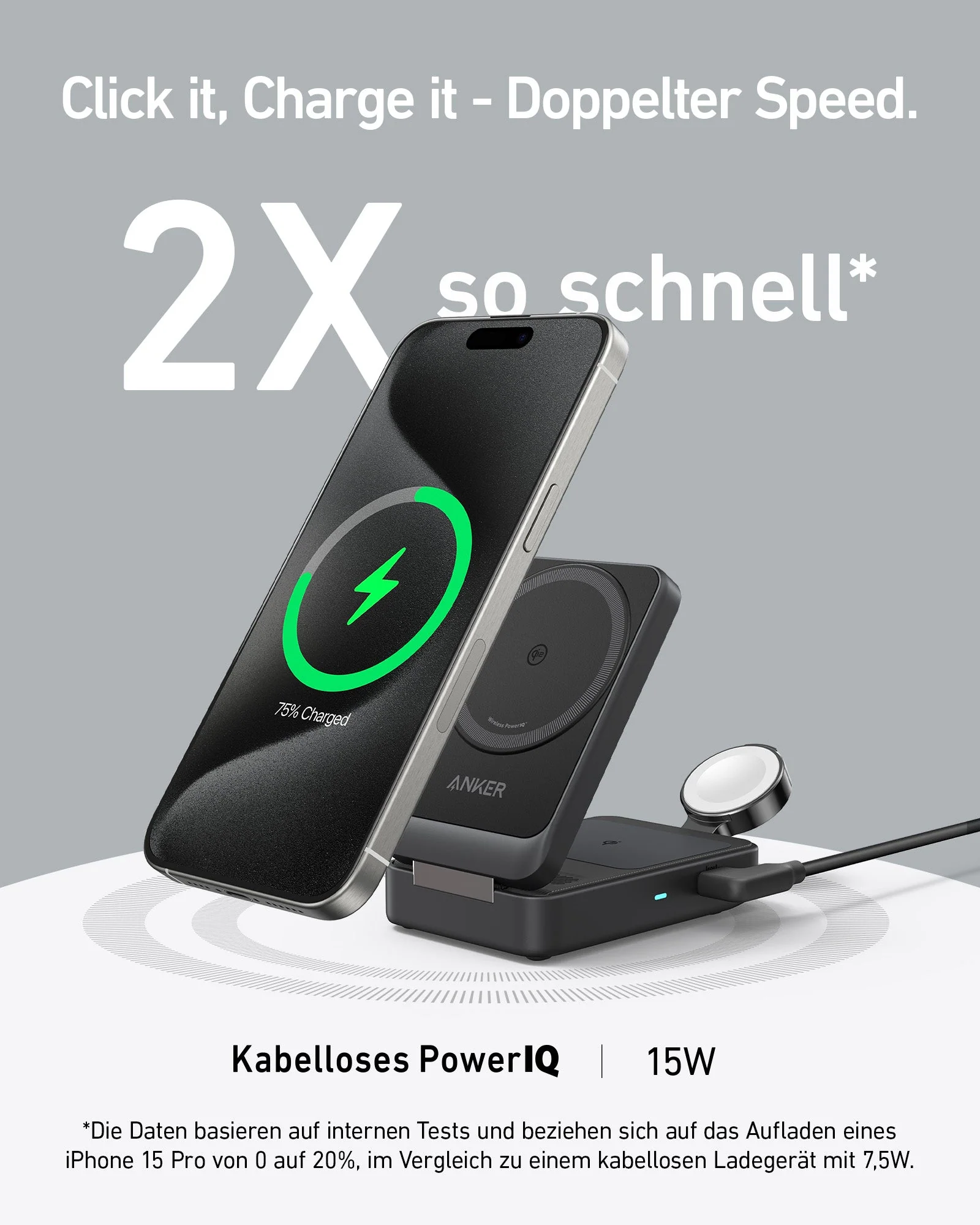 Anker MagGo Kabellose Ladestation (Faltbar 3-in-1) (Nur für Mitglieder) - Image 4