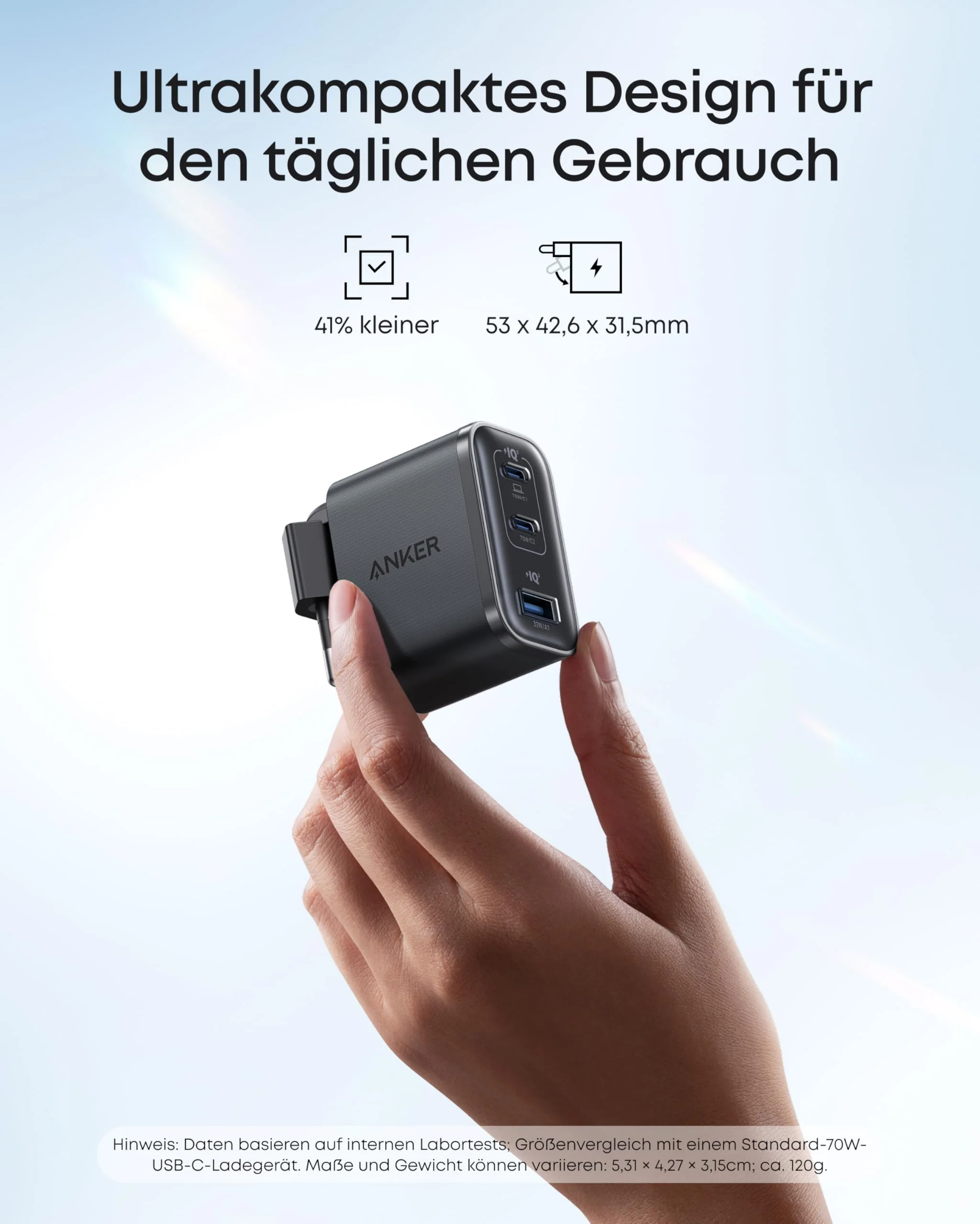 Anker Nano Ladegerät (70W, 3 Ports) - Image 10