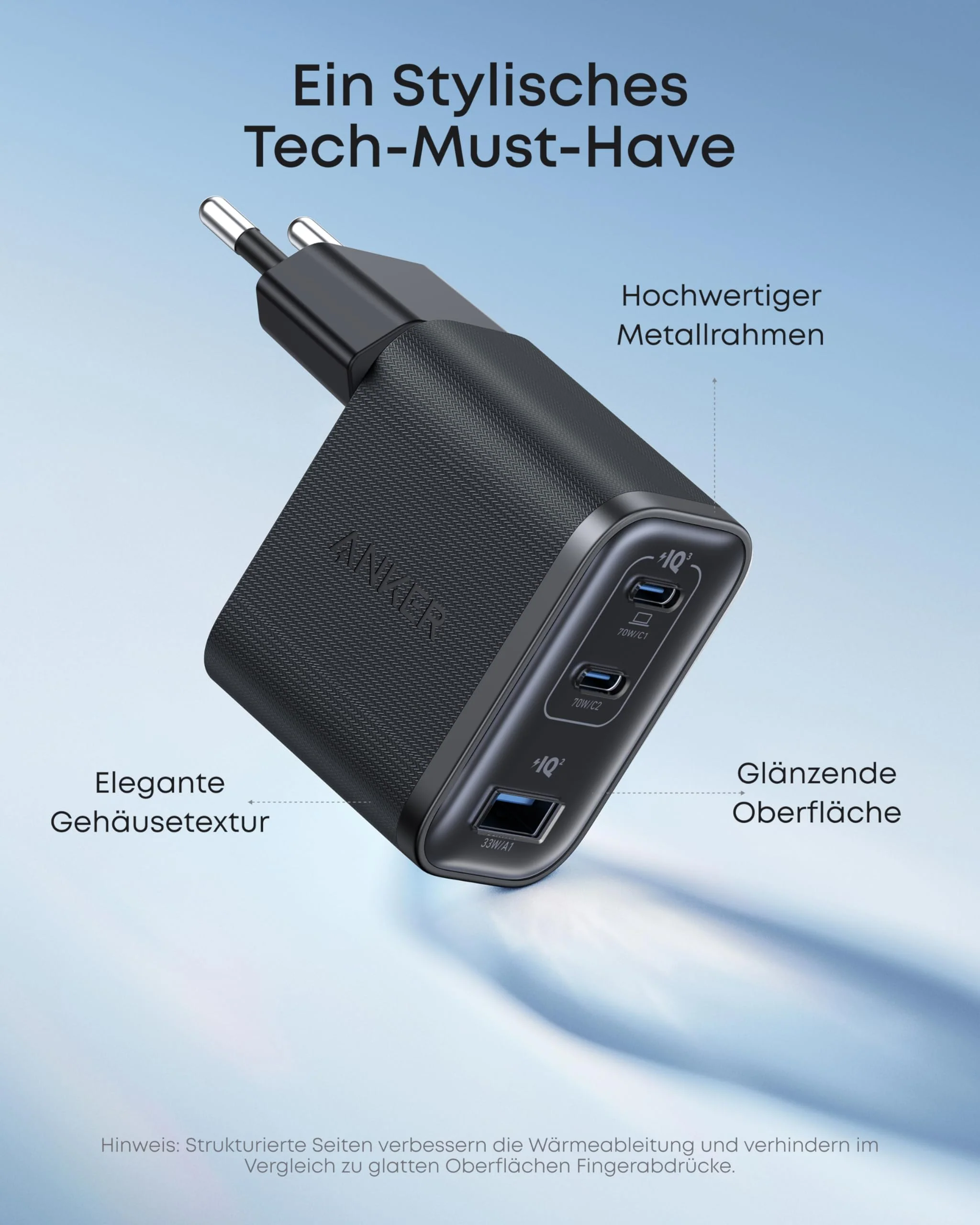Anker Nano Ladegerät (70W, 3 Ports) - Image 12