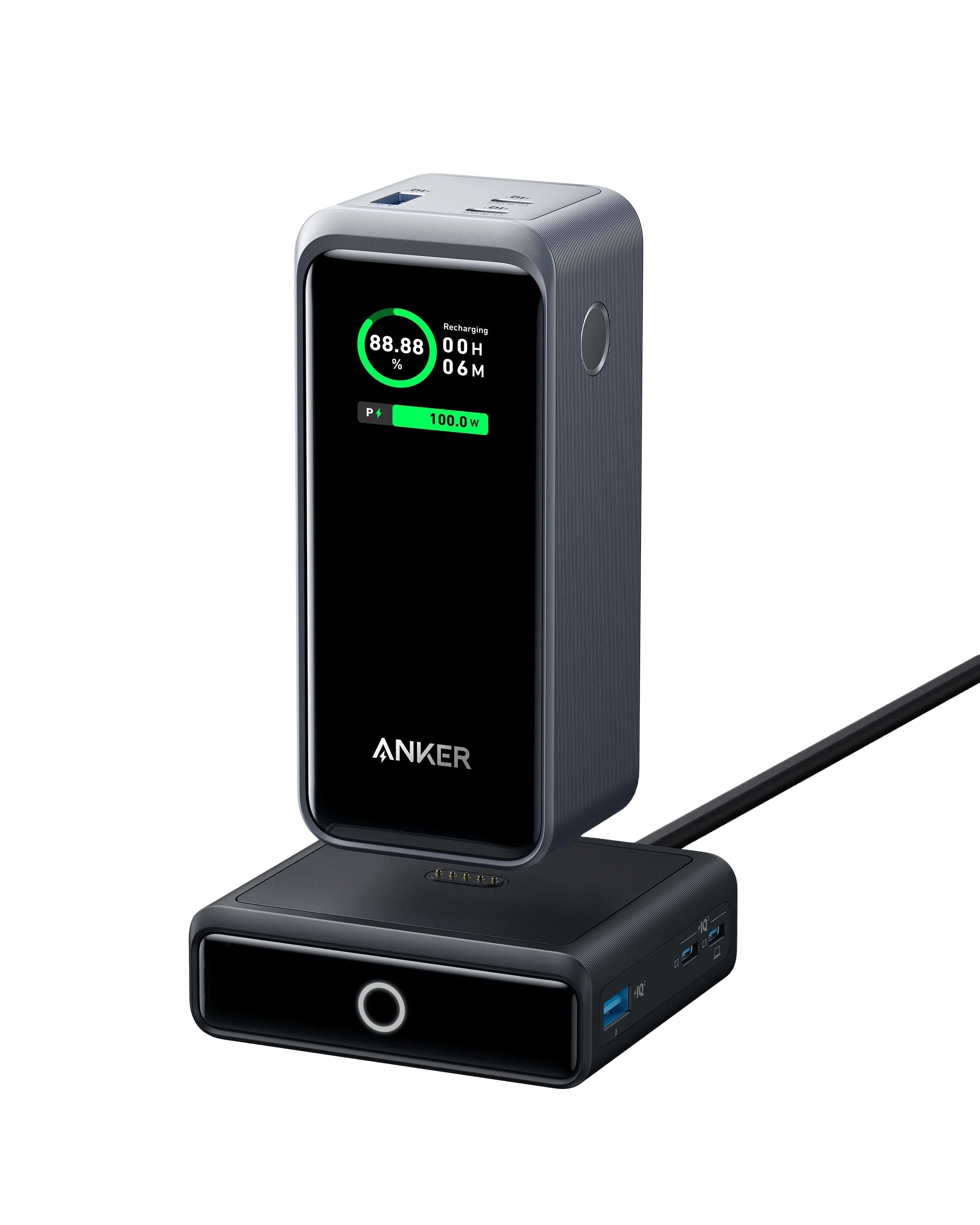 Anker Prime 20000mAh Powerbank (200W) mit 100W Ladebasis