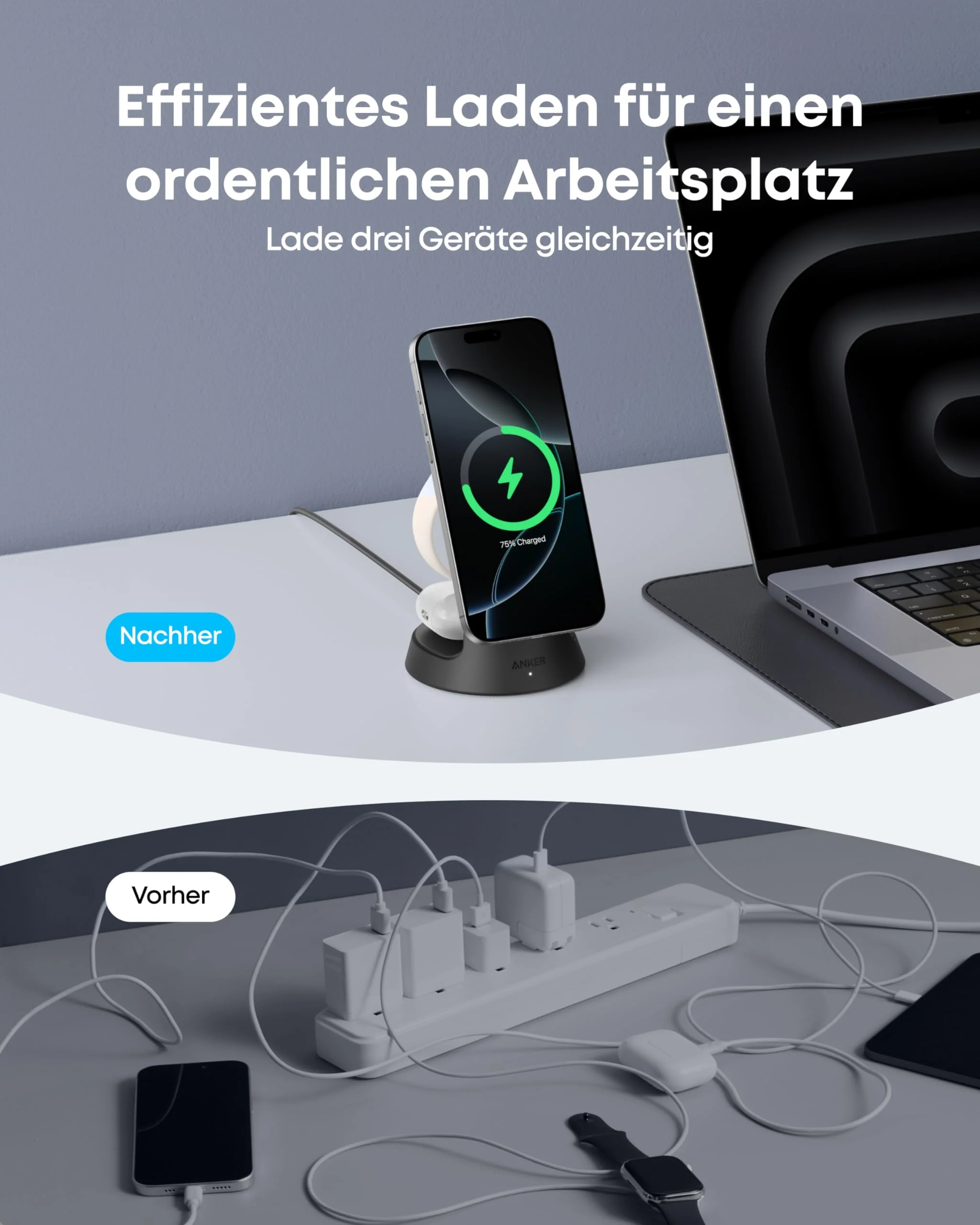 Anker Kabellose Ladestation (3-in-1, Magnetischer Ständer) - Image 13