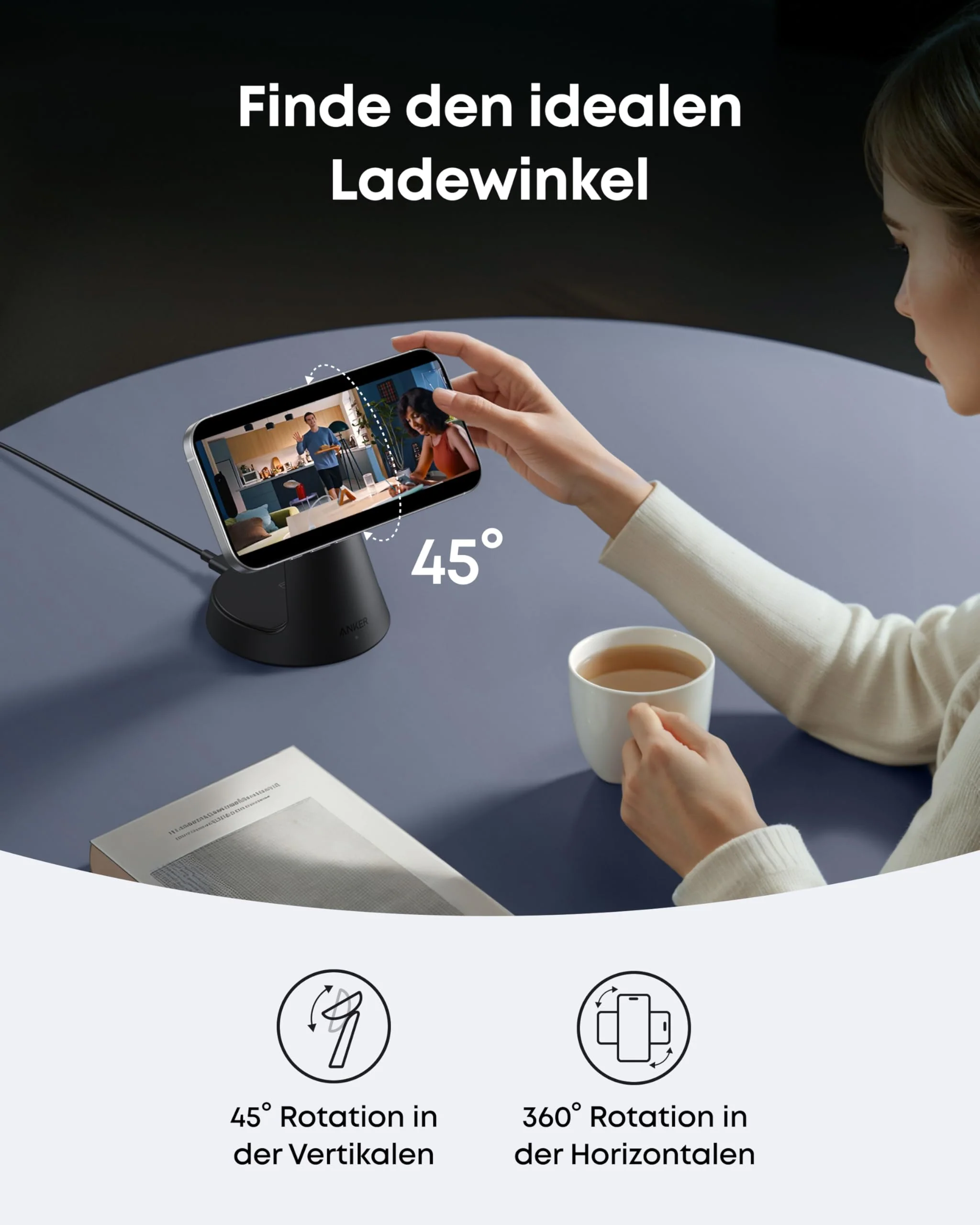 Anker Kabellose Ladestation (3-in-1, Magnetischer Ständer) - Image 14