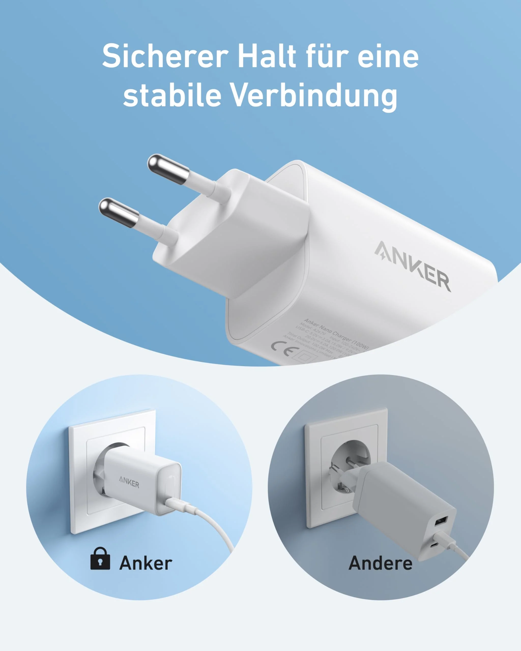 Anker Nano Ladegerät (100W) mit USB-C Kabel - Image 11