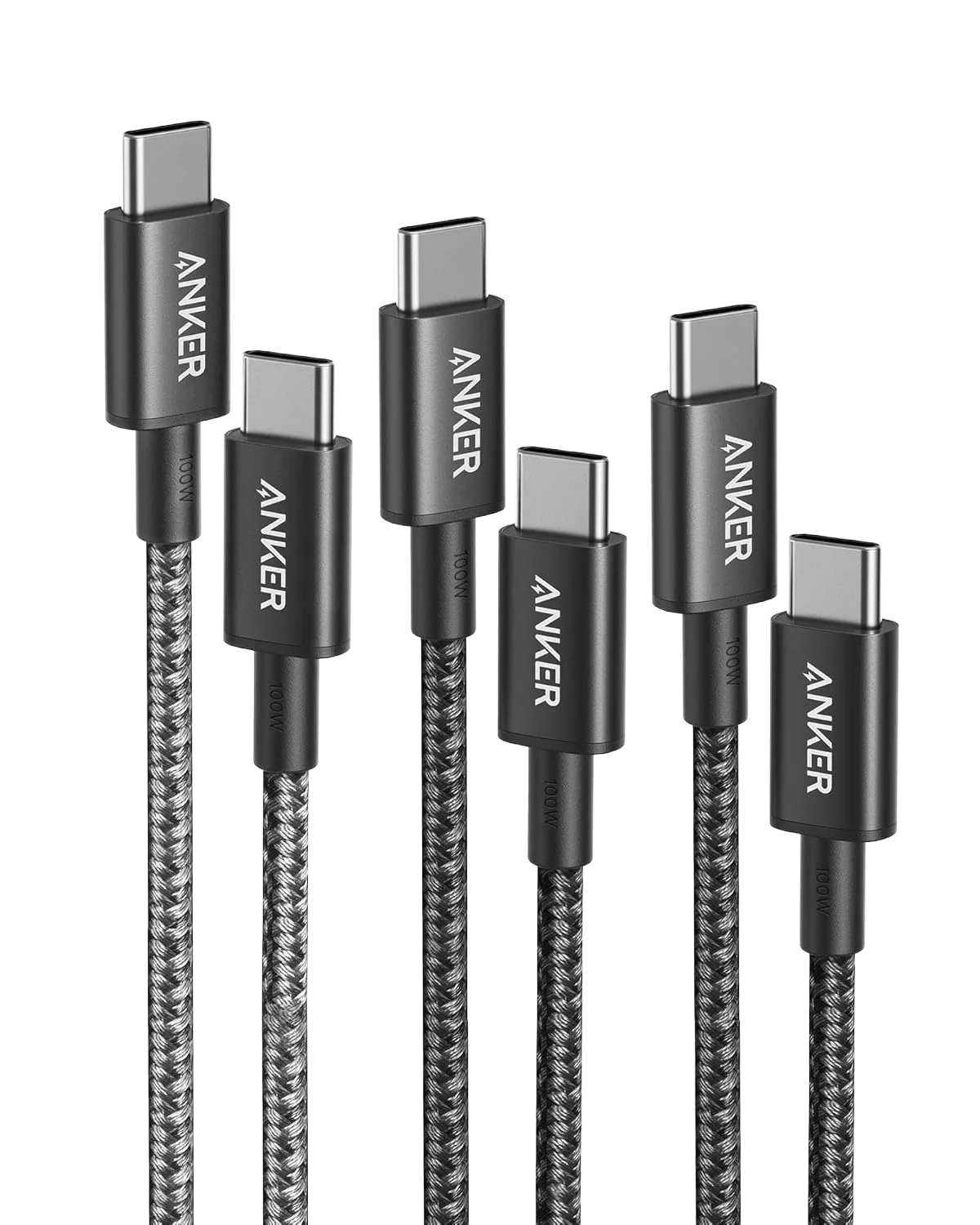 Anker 333 USB-C auf USB-C Kabel (1m+1,8m+3m, 3-Pack)