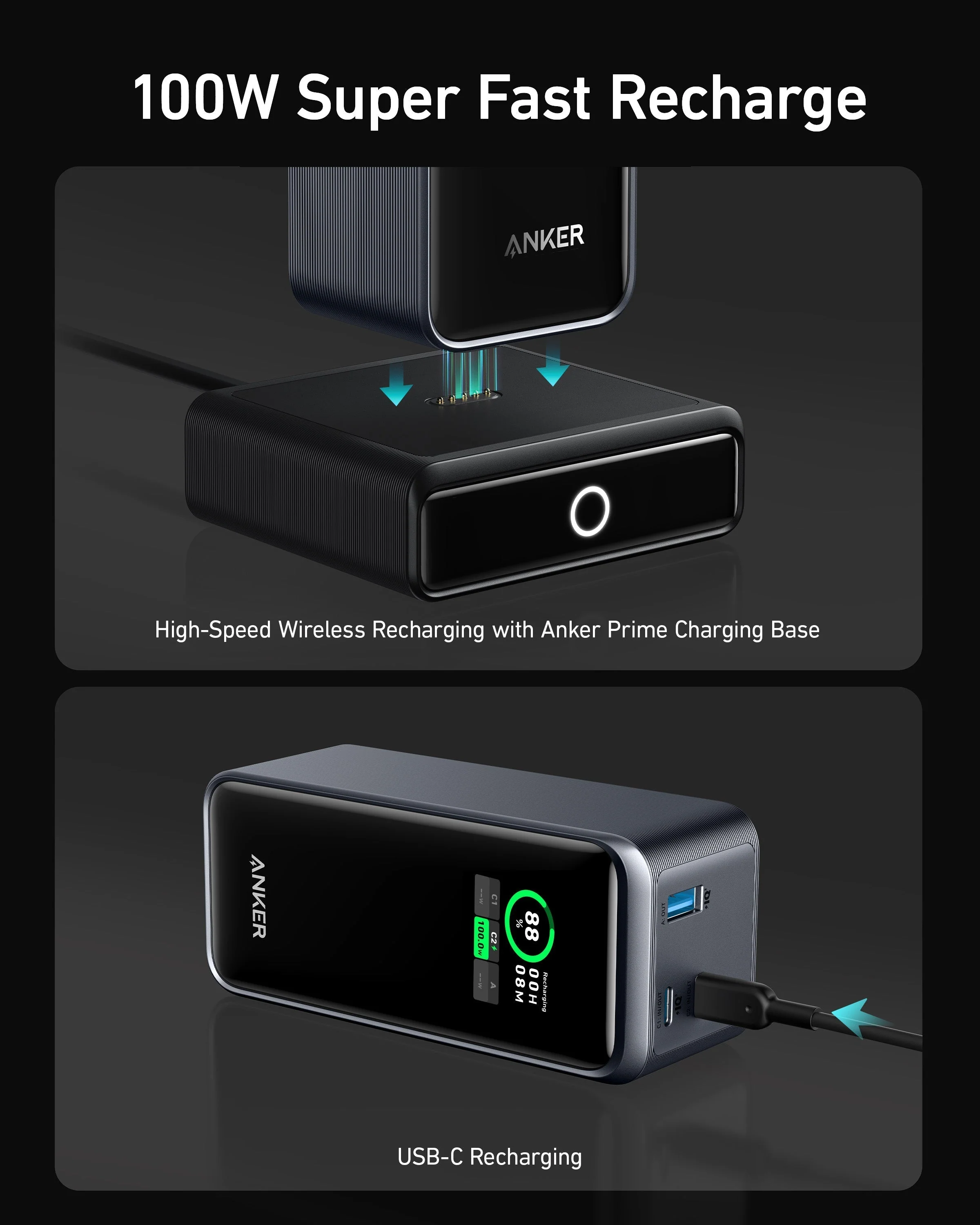 Anker Prime 20000mAh Powerbank (200W) mit 100W Ladebasis - Image 3