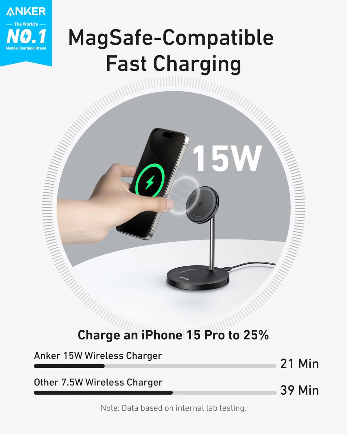 Anker MagGo Wireless Ladegerät (2-in-1 Ständer) - Image 8