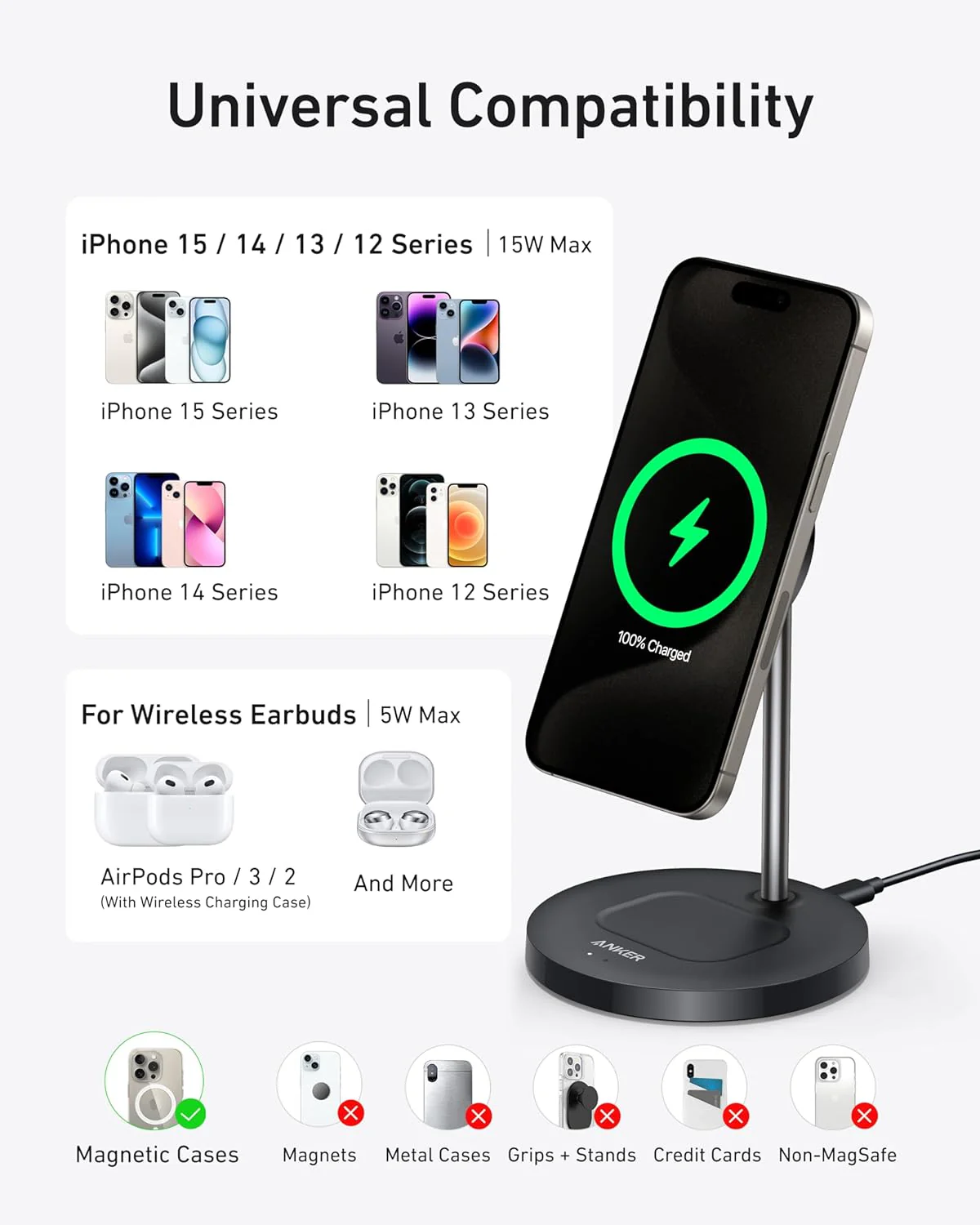 Anker MagGo Wireless Ladegerät (2-in-1 Ständer) - Image 12