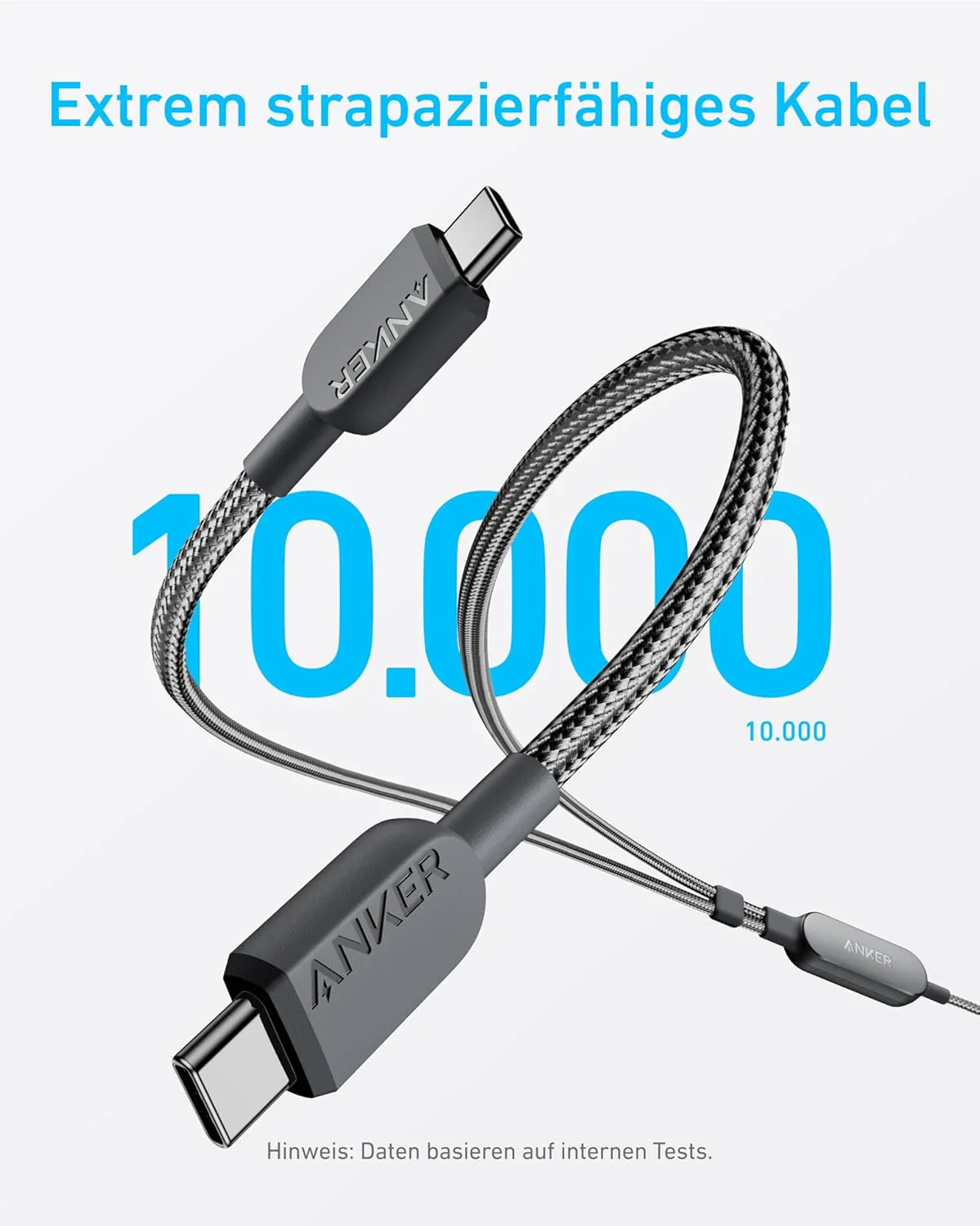 Anker <b>715</b> Ladegerät (Nano II 65W) + Anker 2-in-1 USB-C auf USB-C Kabel (120cm, 140W, Flecht-Design) - Image 13