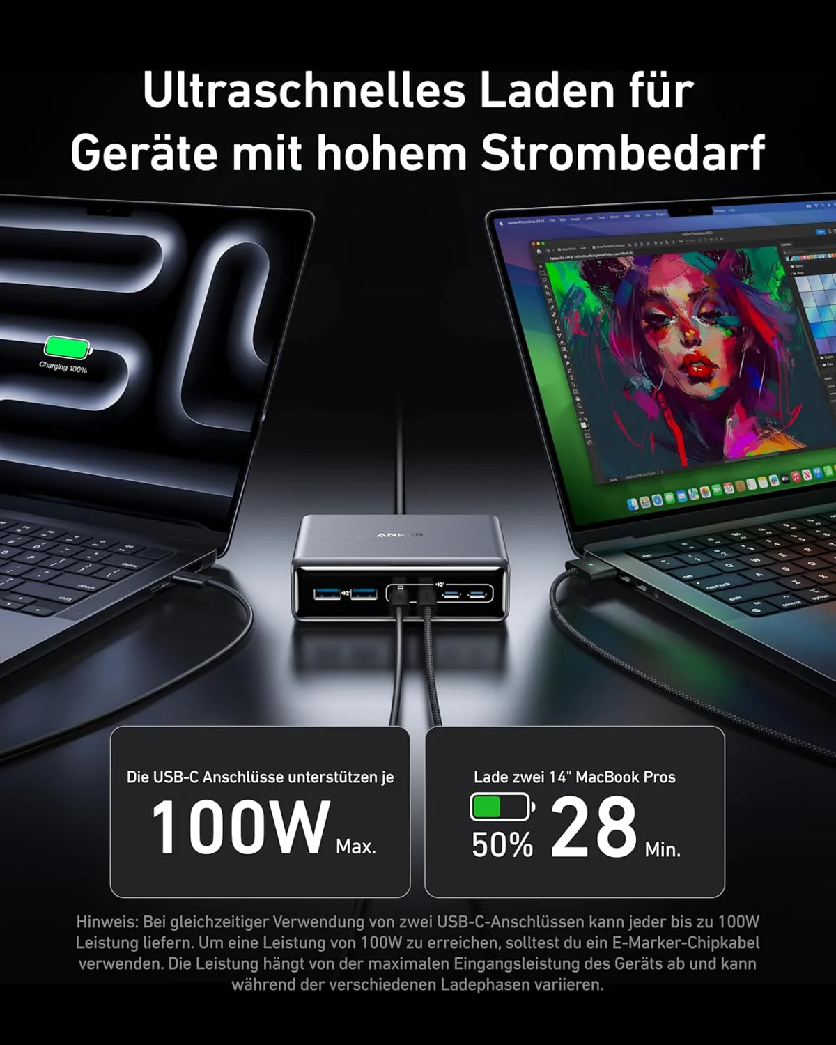 Anker Prime Ladegerät (200W, 6 Ports, GaN) - Image 3