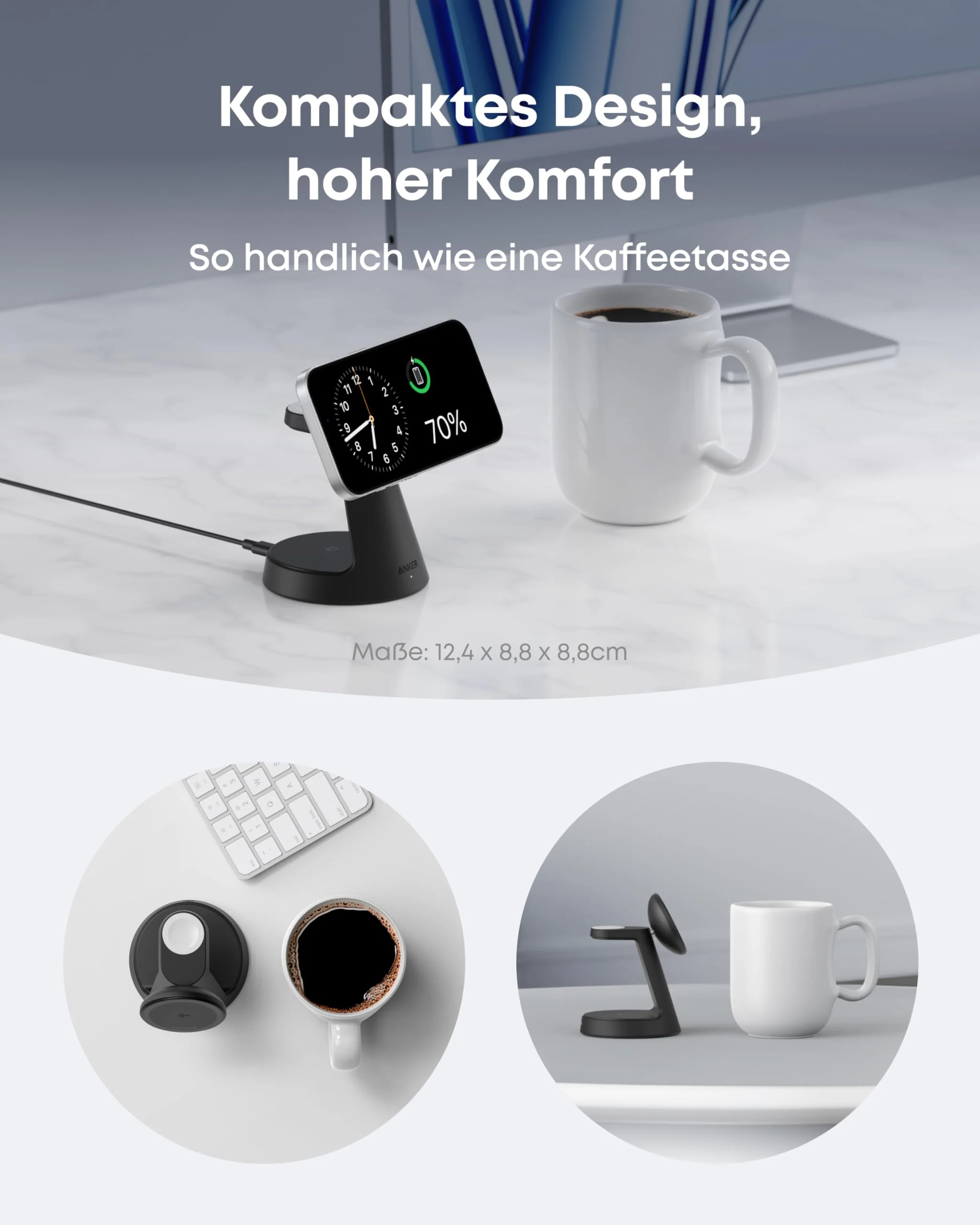 Anker kabellose Ladestation (3-in-1, Magnetischer, Ständer) - Image 4