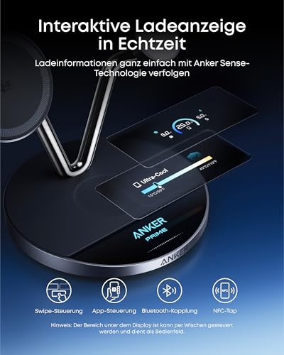 Anker Prime Kabellose Ladestation (3-in-1 Ständer) + Anker Prime Ladegerät (160W, 3 Ports, GaNPrime） - Image 3