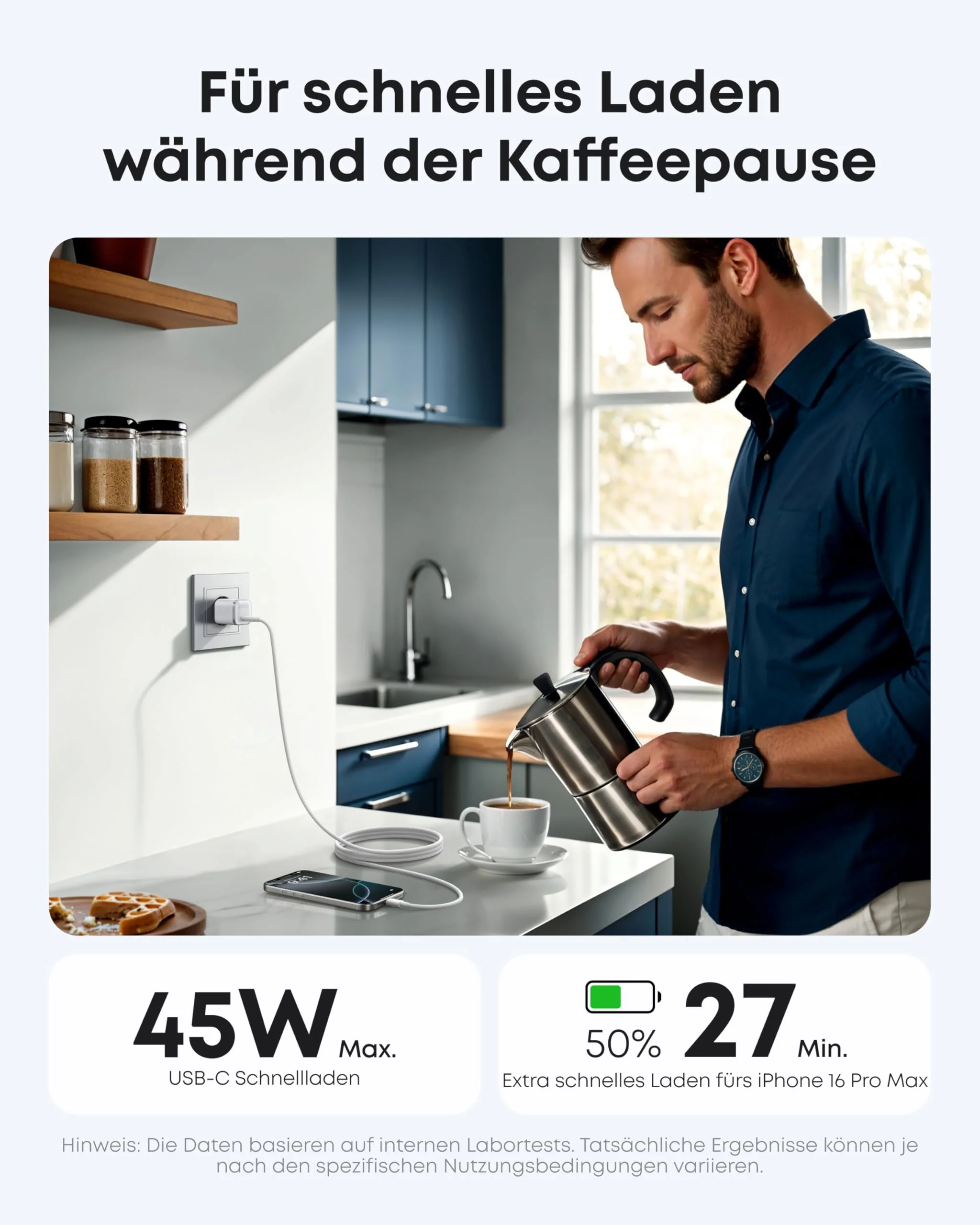 Anker Nano Ladegerät (45W, mit 180cm USB-C Kabel) - Image 4